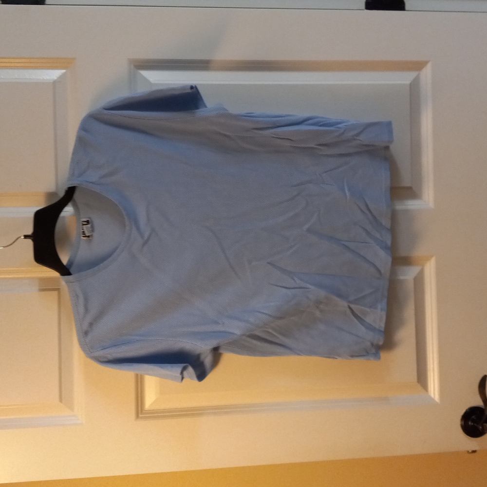 Uniti Casuals Blue Short Sleeve Top Size 1X